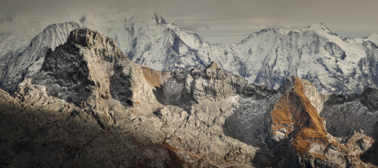 panoramique texture automne aravis mont blanc