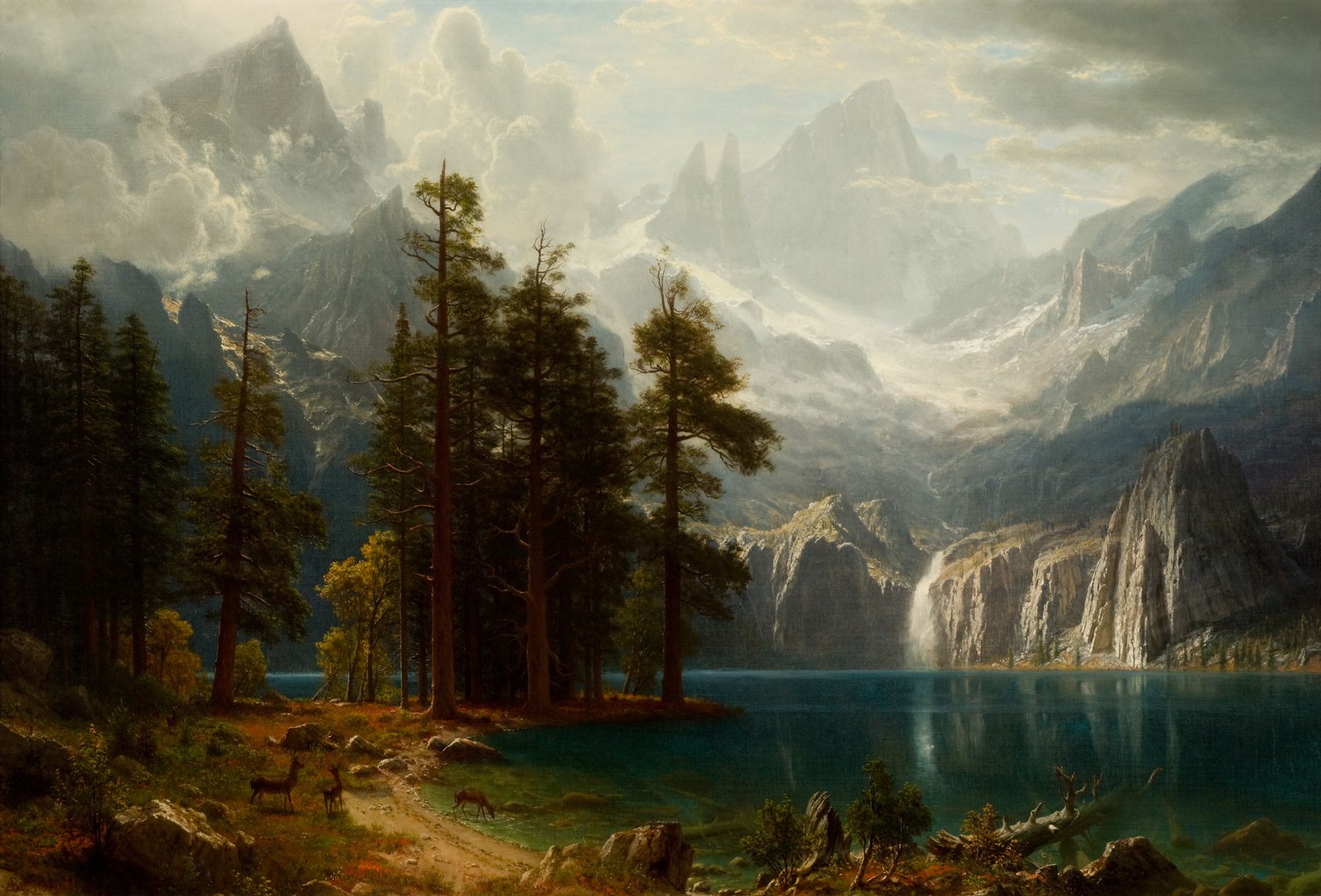 Sierra Nevada Albert Bierstadt circa 1871