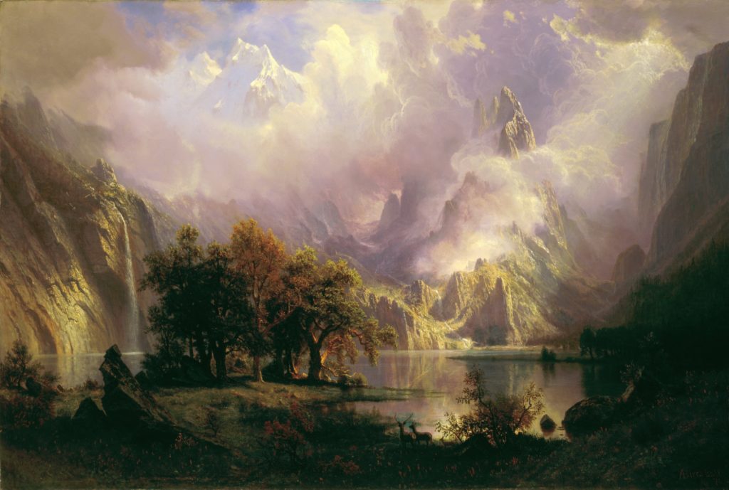 Rocky Mountain Landscape Albert Bierstadt painting